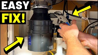 GARBAGE DISPOSAL NOT WORKING Try These Easy Fixes 3 Sink Disposal RepairsMore Tips  Tricks [upl. by Fiester]