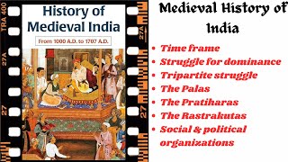 Medieval history L1 Tripartite struggle I Palas I GurjarPratiharas I Rastrakutas medievalhistory [upl. by Ahsi614]