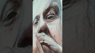 Portrait realistic pencil and color drawing [upl. by Audrit]