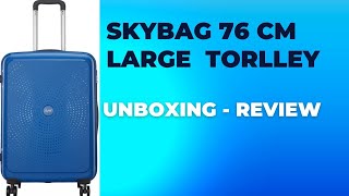 SKYBAGS LARGE STROLLY 76 cm 360 NAUTICBLU  Blue🤩  UNBOXING and REVIEW [upl. by Angelique]