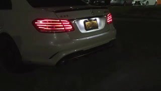 2016 e63s exhaust note with ams catless downpipe stock resmuffler [upl. by Tsugua]