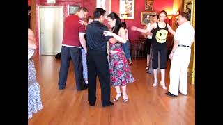 Dance Argentine Tango  VALS LESSON Steps  Oscar Mandagaran amp Georgina Vargas [upl. by Aikehs]