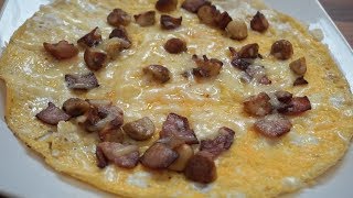 Low CarbKeto Fully Loaded Omelette  2g Carbs [upl. by Yorel]