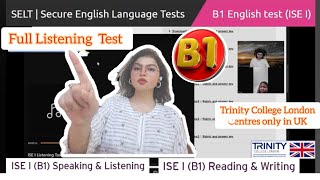 Full B1 Listening Skilled Worker Visa  ISE 1 Trinity College London [upl. by Itra]