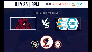 MSL FULL BROADCAST  Cobourg Kodiaks vsSix Nations Chiefs  July 25 2023 [upl. by Acceber]