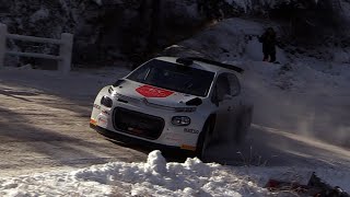 Tests Rallye Monte Carlo 2024  Rossel and Gryazin  C3 Rally2  Attack on Snow [upl. by Kare844]