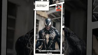 Watch us transform our manga comic Symbiotic book 1 into Venom shorts short [upl. by Anilem]