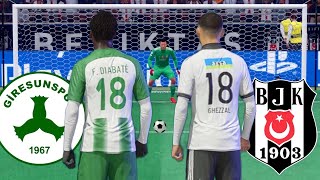 FIFA 22  GİRESUNSPOR  BEŞİKTAŞ PENALTI ATIŞLARI [upl. by Yevol439]