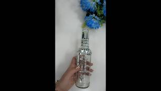 mirror mosaic art on glass bottle 😱 shorts diy [upl. by Ettenahs]