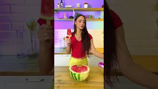 MY KID ONLY EATS SWEETS😨  Lets make healthy ice cream from watermelon cool DIY idea😂 [upl. by Cantone298]