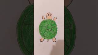 Very easy tortoise drawing from 0 shorts art drawing [upl. by Elayne107]