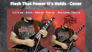 Death  Flesh And The Power It Holds  cover  Backing Track with vocal  Guitar Tab [upl. by Akkim995]