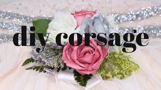 DIY Corsage  Simple How To Tutorial For Fall Dances Or Homecoming [upl. by Hasty]