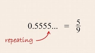 PreAlgebra 20  Converting Repeating Decimal Numbers to Fractions [upl. by Adianes]