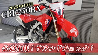 【公道仕様】2025MODEL CRF250RXのご紹介！（アルファスリー） [upl. by Aisnetroh]