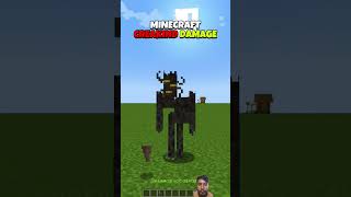 Minecraft Creaking Damage Test 🤯 Bye Bye Bye minecraft shorts [upl. by Ylloj858]