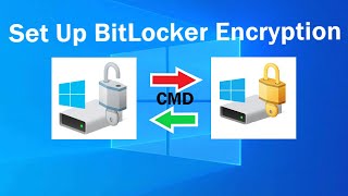 How to Turn on Lock Unlock and Turn off BitLocker Encrypted Drive via CMD [upl. by Annohsal]