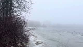 Couchiching Bay Lake Simcoe Ice December 28th 2023 [upl. by Noslrac777]