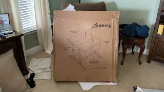 Unboxing amp Instructions for the Ihoming Double Bassinet For 2 Babies Twin CoSleeper Bedside Crib [upl. by Nodnar519]