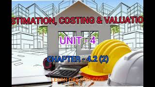 EstnCost amp Valuation Tamil 42 Detailed Estimate singroomed bldg2 Diploma CIVIL [upl. by Brockwell469]