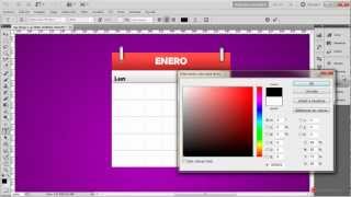Photoshop 077 Web Calendario [upl. by Ardnohsal108]