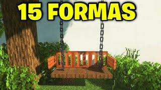 15 Decorações de JARDIM no MINECRAFT [upl. by Nylsirk731]