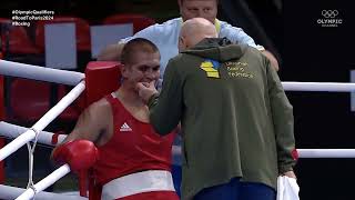 Dmytro Lovchynskyi UKR vs Luka Pratljačić CRO World Olympic Qualifiers 2024 92kg [upl. by Anniroc]