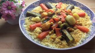 Recette couscous orientale 100 marocain [upl. by Aihsekyw862]