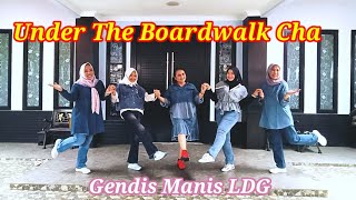 Under The Boardwalk line dance💃by Gendis Manis 🩷 Choreographed by Greesita Wiranegara [upl. by Eberhard]