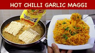 HOT Chilli Garlic Maggi  Chinese Maggi  Schezwan Maggi  Kabitaskitchen [upl. by Girovard]