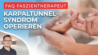 Karpaltunnelsyndrom  Experten diskutieren OP oder nicht [upl. by Philina]