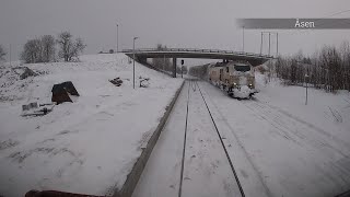 Drivers Eye View TrondheimMosjøen in a winter wonderland Di4 [upl. by Husha978]