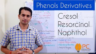 Phenols Part 6 Structure and Uses of Cresol Resorcinol and Naphthol [upl. by Ariella]