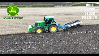 JOHN DEERE 6250R PREMIUM PLOUGHING [upl. by Petr148]