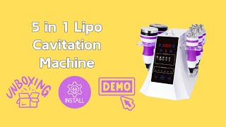 A 5in1 At Home Cavitation Machine for Body Contouring Unboxing Installation and Usage  LY54K2 [upl. by Nilrev]