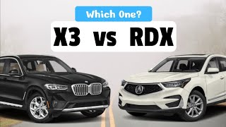 BMW X3 2023 vs Acura RDX 2023 [upl. by Annonyw289]