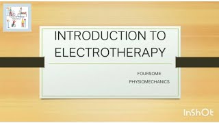 Introduction to electrotherapy modalities physiotherapy bpt [upl. by Enidaj942]