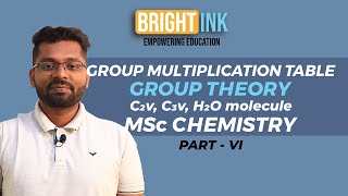 GROUP MULTIPLICATION TABLE of symmetry operation  C2v  C3v  Group Theory [upl. by Marcel942]