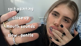 ASMR for sleep gentle spit painting close up visual triggers for relaxation [upl. by Royden902]