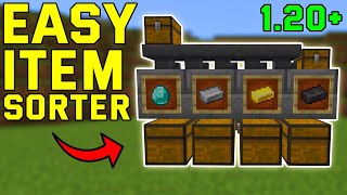 EASY Item Sorter Minecraft Bedrock 120 BedrockMcpePs4Xbox [upl. by Lecram]