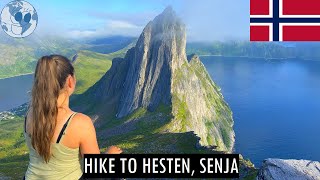 Hike to Hesten quotThe Horsequot at Senja  Tent Ersfjordstranda  Camp and Hike Norway part 10 [upl. by Nelluc]