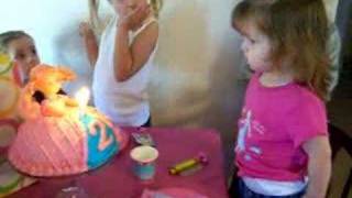 Graces 2nd Birthday  2nd clip [upl. by Annavoj854]