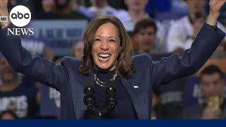 VP Harris rallies in battleground state Michigan [upl. by Rochkind]