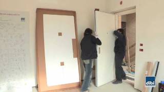 Montaggio Anta su Telaio DIBI Porte Blindate [upl. by Cutcliffe]