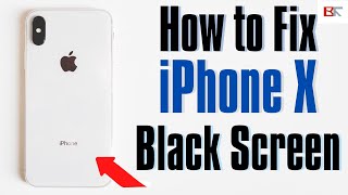 How to Fix iPhone X Black Screen But Still Works or Black Screen of Death  Turn Back ON [upl. by Soloma860]