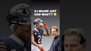 DJ Moore does NOT give an encouraging response on his Head Coach 😬nfl beardown nflmemes bears [upl. by Akemehs]