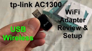 TPLink Archer T3U AC1300 Wireless WiFi USB Adapter Setup amp Review [upl. by Elgar]