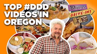 Top 5 DDD Videos in Oregon with Guy Fieri  Diners DriveIns and Dives  Food Network [upl. by Wellesley]