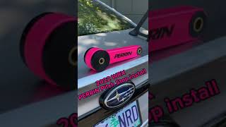 2022 WRX PERRIN Pitch Stop Install shorts [upl. by Kcirttap]