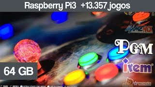 Galisteo Cobalto 64GB  76 sistemas  13357 jogos  Rasp Pi3 Recalbox 41 [upl. by Marcin]